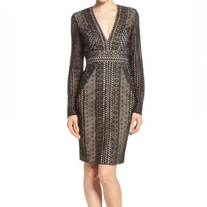 NEW Bardot Allegra Lace Sheath Black Dress size 4/XS